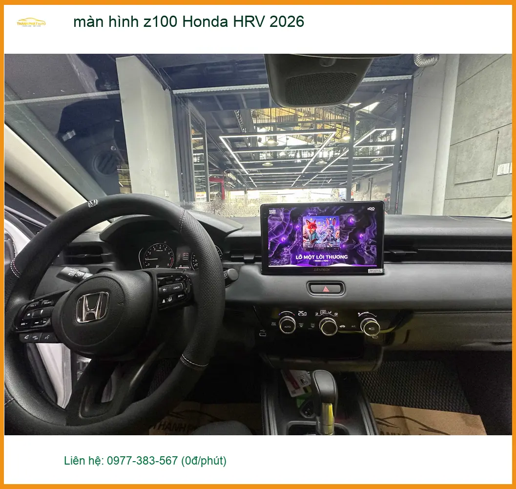 Anh Bảo lắp màn hình Z100 Honda HRV 2026 tại Bình Tân. ảnh thực tế 2