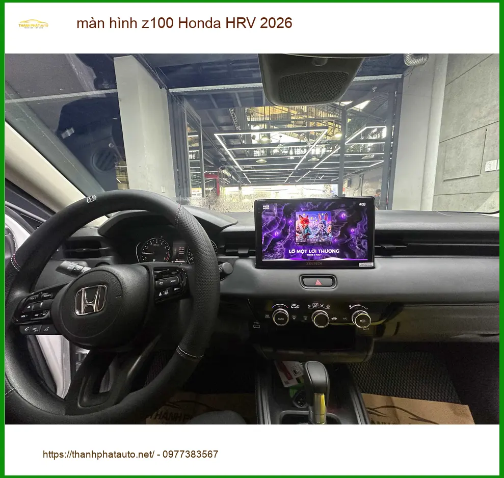 Anh Minh Khang lắp màn hình Z100 Honda HRV 2026 tại Quận 1 để tận hưởng giải trí ảnh thực tế 4