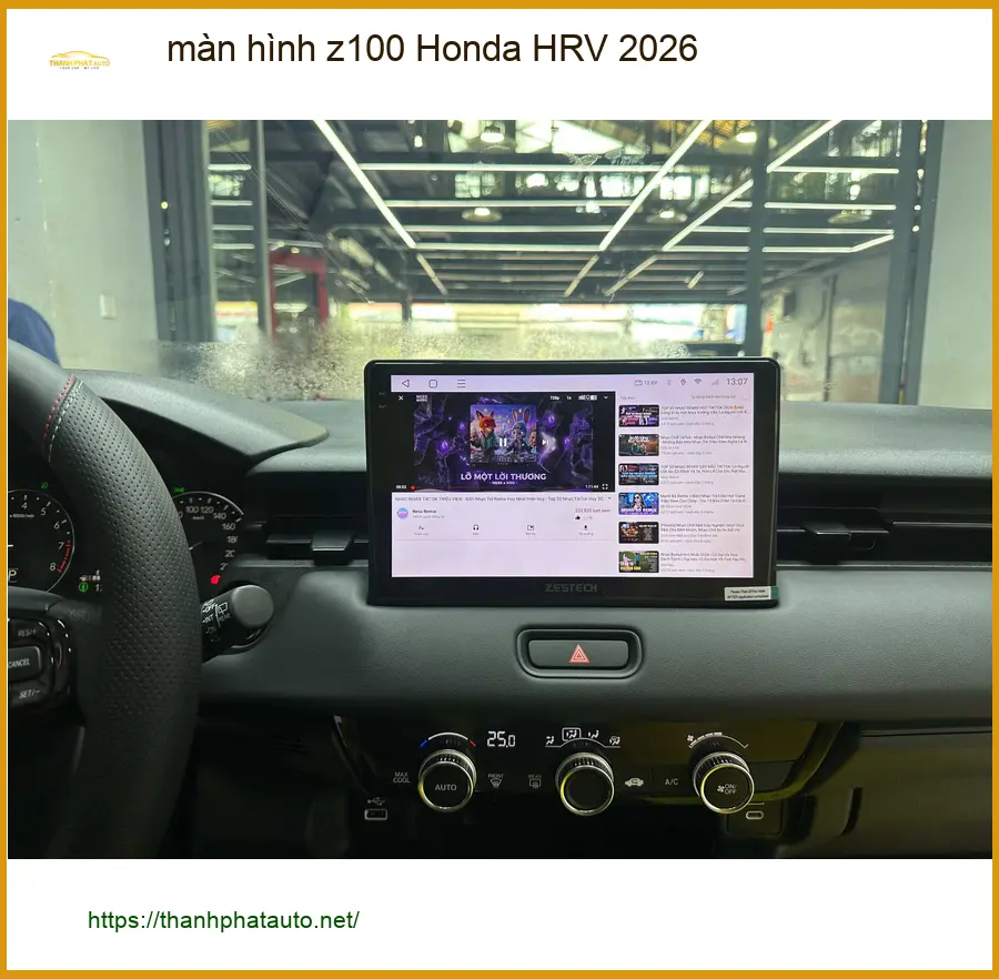 Anh Khải lắp màn hình Z100 Honda HRV 2026 tại Quận 5 để trải nghiệm công nghệ mới