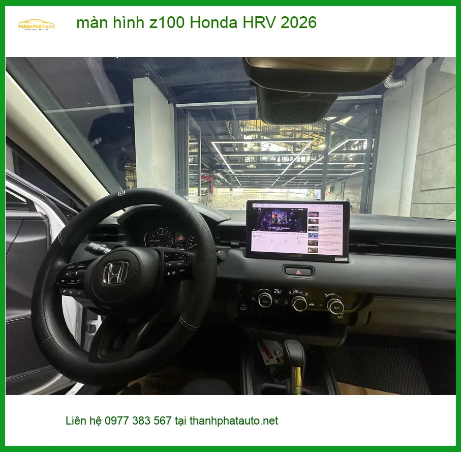 Anh Thành lắp màn hình Z100 cho Honda HRV 2026 tại Quận Tân Phú
