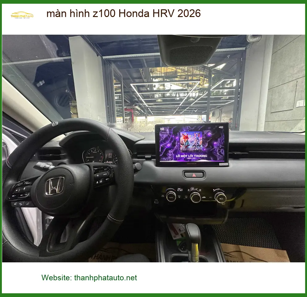 Anh Thành lắp màn hình Z100 cho Honda HRV 2026 tại Quận Tân Phú ảnh thực tế 2