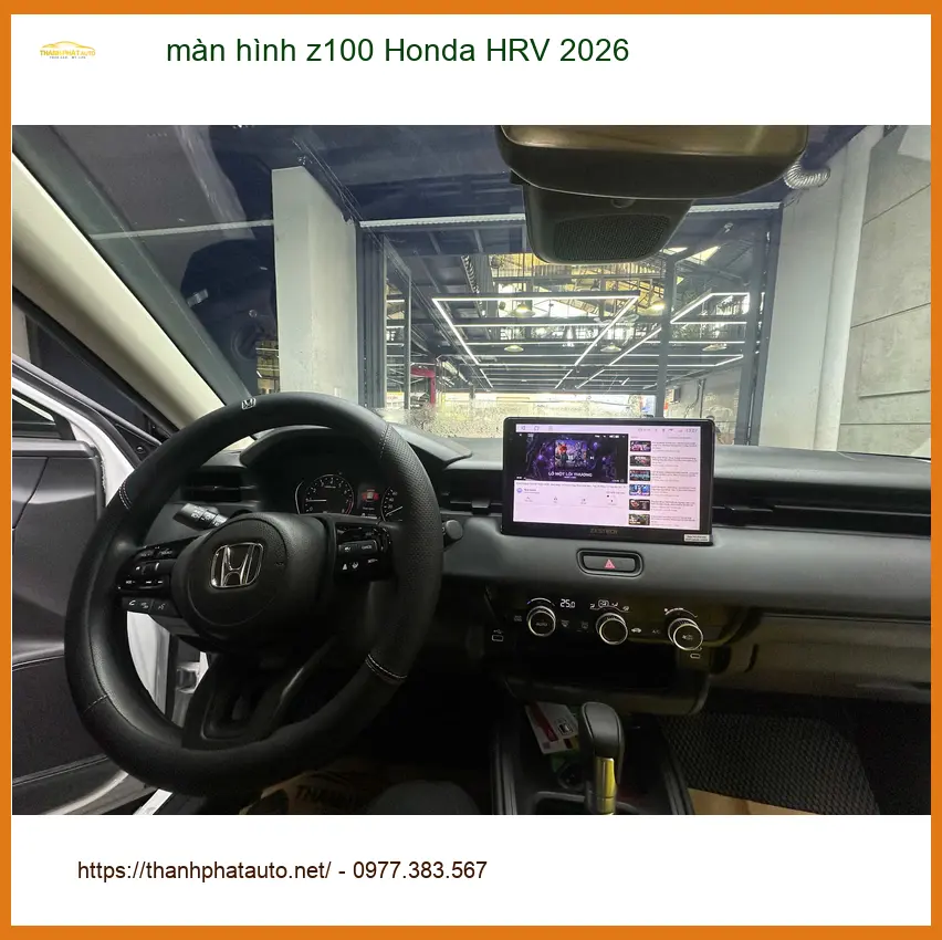 Anh Tùng lắp màn hình Z100 Honda HRV 2026 tại Quận 3 trải nghiệm giải trí