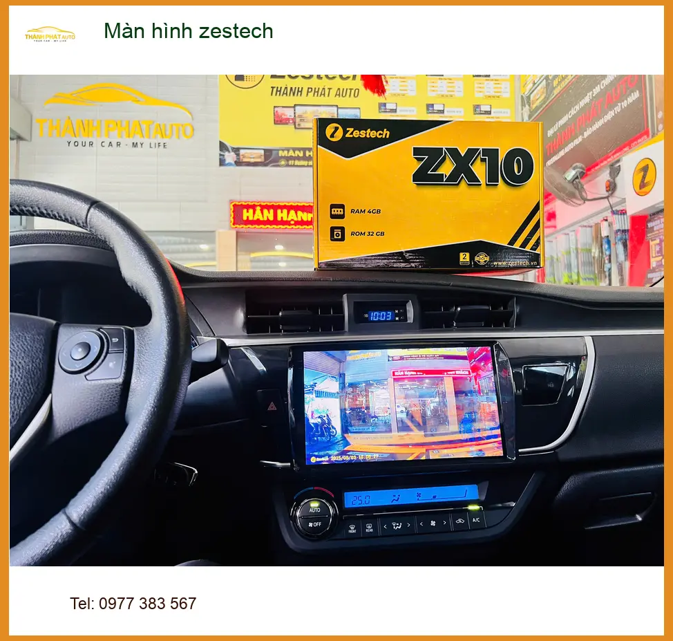 Anh Khải lắp màn hình Zestech cho Honda CRV tại Nhà Bè để nâng cấp tiện ích cho xe ảnh thực tế 2