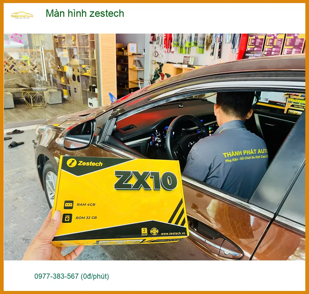 Anh Khải lắp màn hình Zestech cho Honda CRV tại Nhà Bè để nâng cấp tiện ích cho xe ảnh thực tế 3