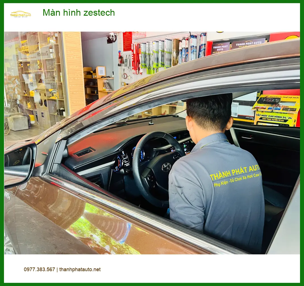 Anh Khải lắp màn hình Zestech cho Honda CRV tại Nhà Bè để nâng cấp tiện ích cho xe ảnh thực tế 4