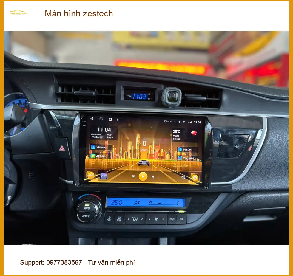 Cô Thanh lắp màn hình Zestech cho Honda HR-V tại Bình Tân để tiện nghi tối ưu. ảnh thực tế 2
