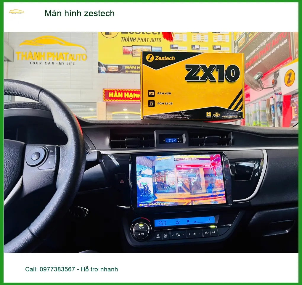 Anh Duy lắp màn hình Zestech Toyota Vios Quận 9: giải trí đỉnh cao ảnh thực tế 2