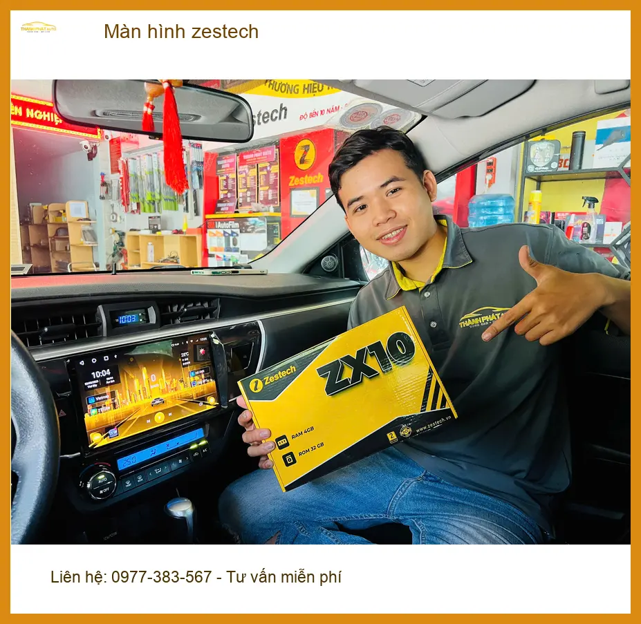 Anh Duy lắp màn hình Zestech Toyota Vios Quận 9: giải trí đỉnh cao ảnh thực tế 3