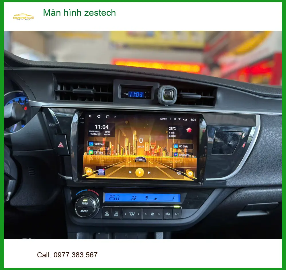 Anh Tùng nâng cấp màn hình Zestech cho Hyundai Kona tại Quận 11 để trải nghiệm giải trí đỉnh cao