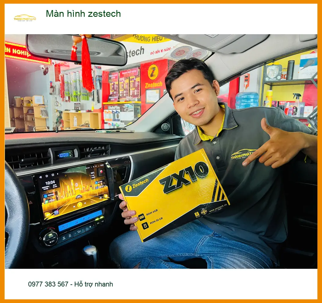 Anh Tùng nâng cấp màn hình Zestech cho Hyundai Kona tại Quận 11 để trải nghiệm giải trí đỉnh cao ảnh thực tế 2