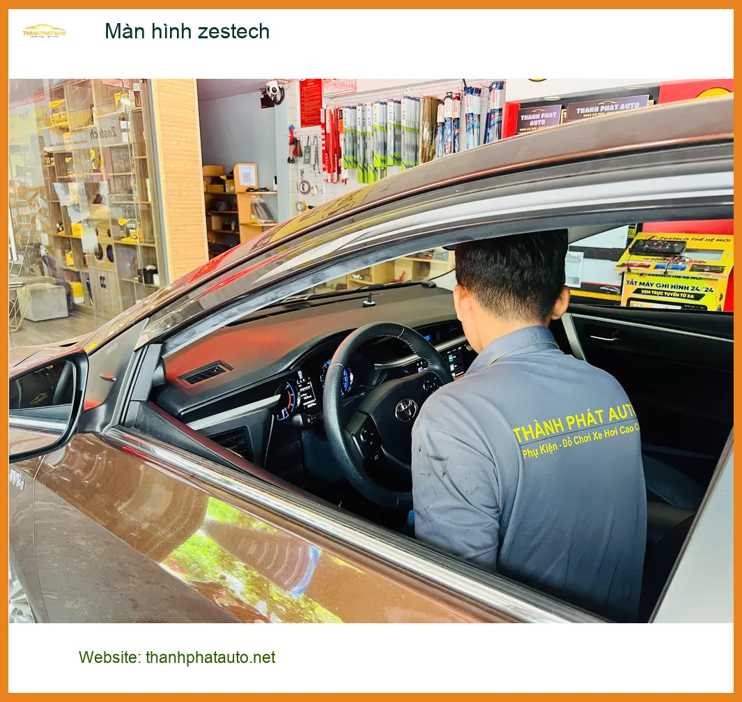 Anh Tấn lắp màn hình Zestech cho Hyundai Accent tại Thủ Đức ảnh thực tế 5