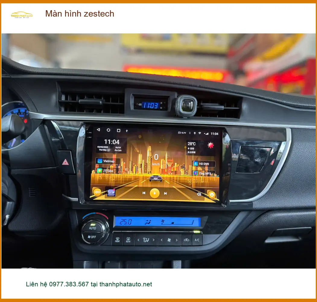 Anh Kiên lắp màn hình Zestech cho Honda CRV tại Hóc Môn để nâng tầm trải nghiệm lái
