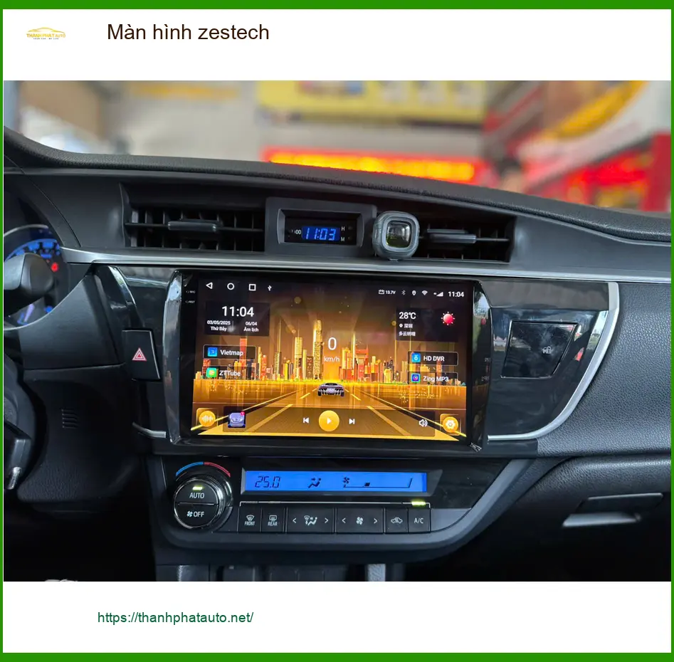Cô Thảo nâng cấp màn hình Zestech cho Honda CRV tại Quận 6 vì màn hình zin đã cũ ảnh thực tế 4