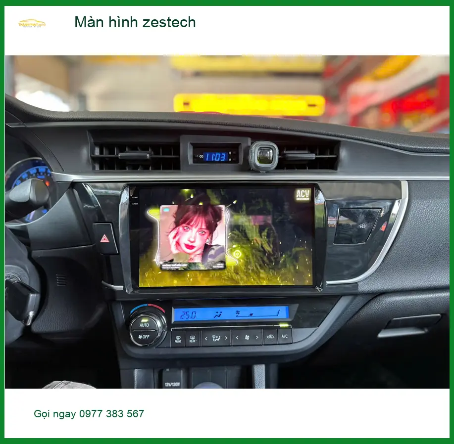 Cô Thảo nâng cấp màn hình Zestech cho Honda CRV tại Quận 6 vì màn hình zin đã cũ ảnh thực tế 5