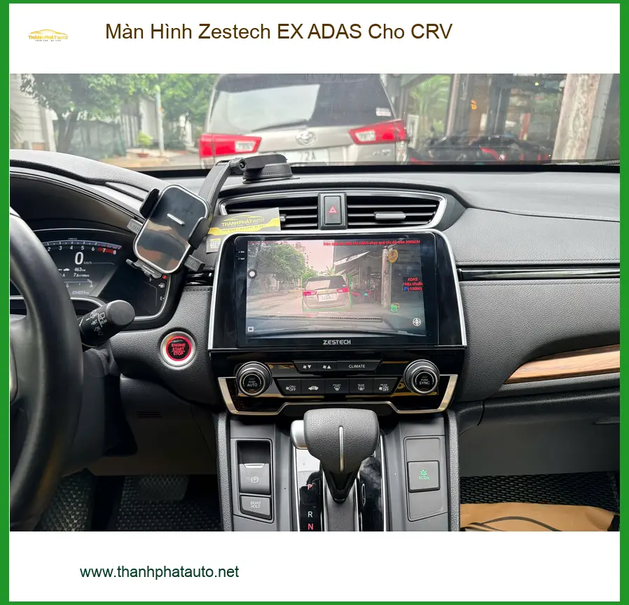 Anh Cường lắp Màn Hình Zestech EX ADAS CRV ở Quận 8.