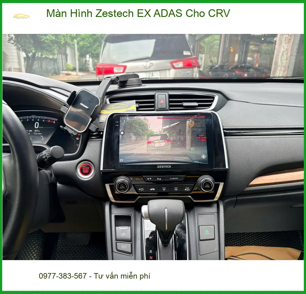 Anh Nam lắp Màn Hình Zestech EX ADAS cho CRV tại Quận 11 ảnh thực tế 5