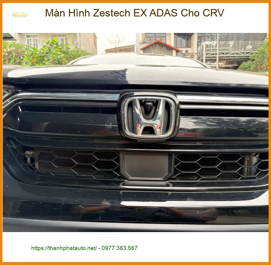 Anh Dũng lắp Màn Hình Zestech EX ADAS cho CRV tại Quận 1 an tâm lái xe trong phố ảnh thực tế 5