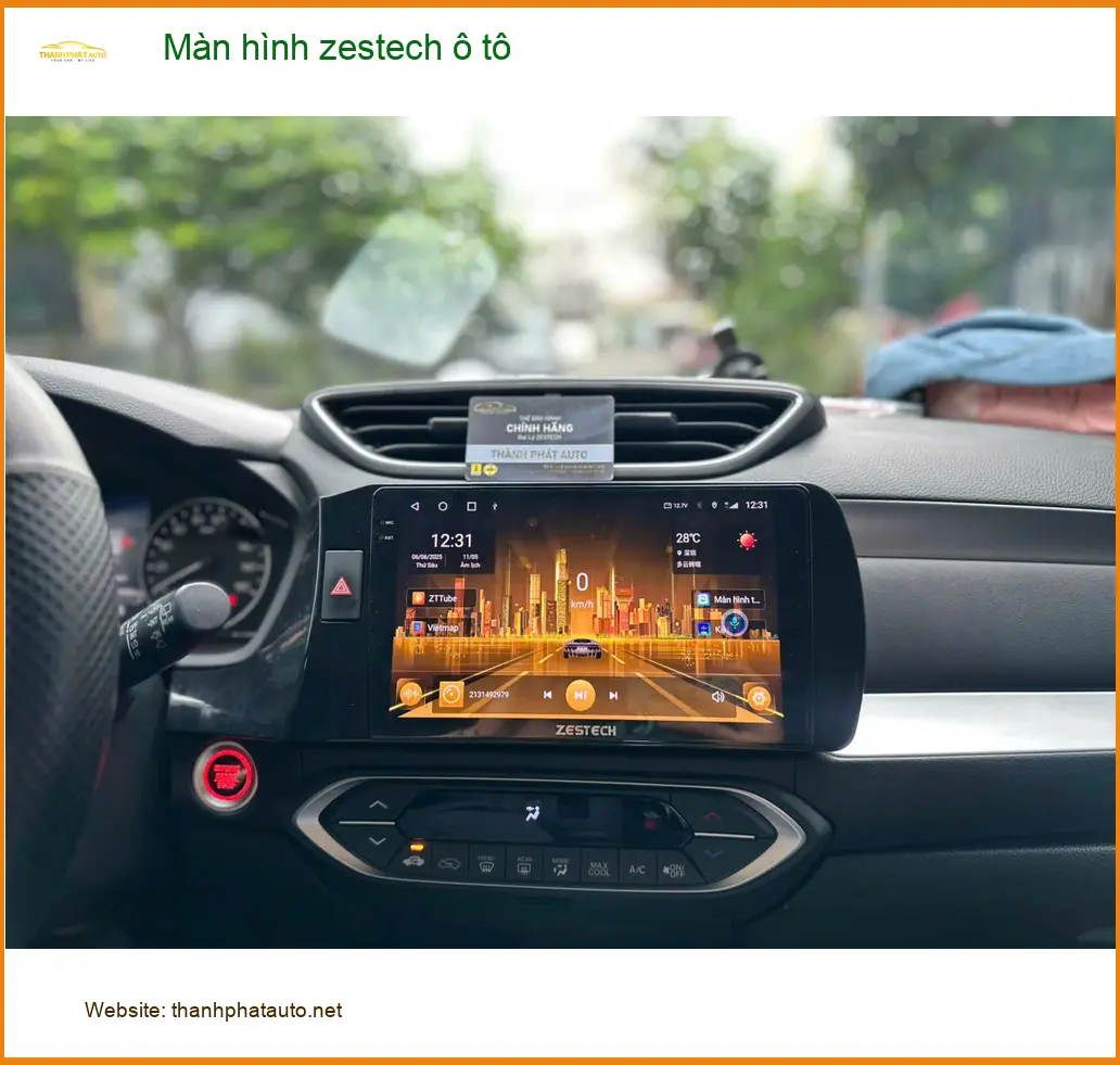Anh Trọng lắp màn hình Zestech ô tô cho Hyundai Kona tại Quận 11 tiện đường đi làm ảnh thực tế 5