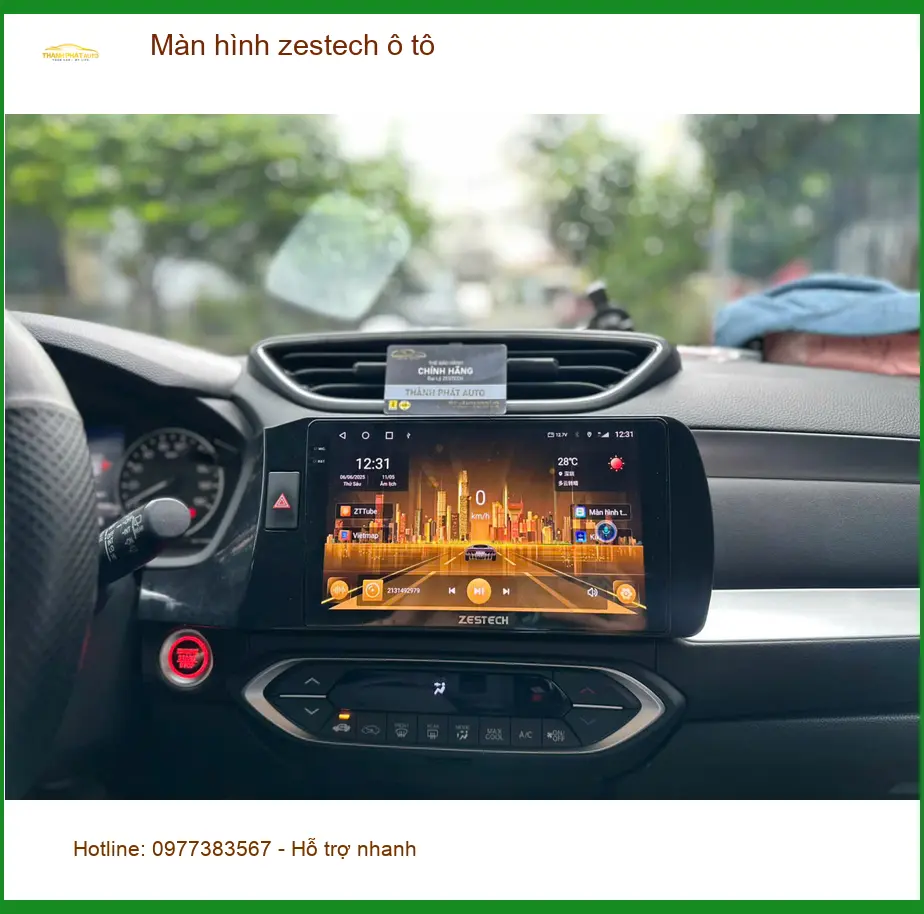 Anh Duy lắp màn hình Zestech ô tô cho Hyundai Accent tại Nhà Bè ảnh thực tế 5