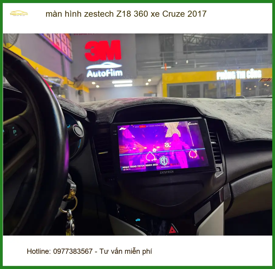 Anh Tùng lắp màn hình Zestech Z18 360 Cruze 2017 Quận 5 nâng cao tầm nhìn