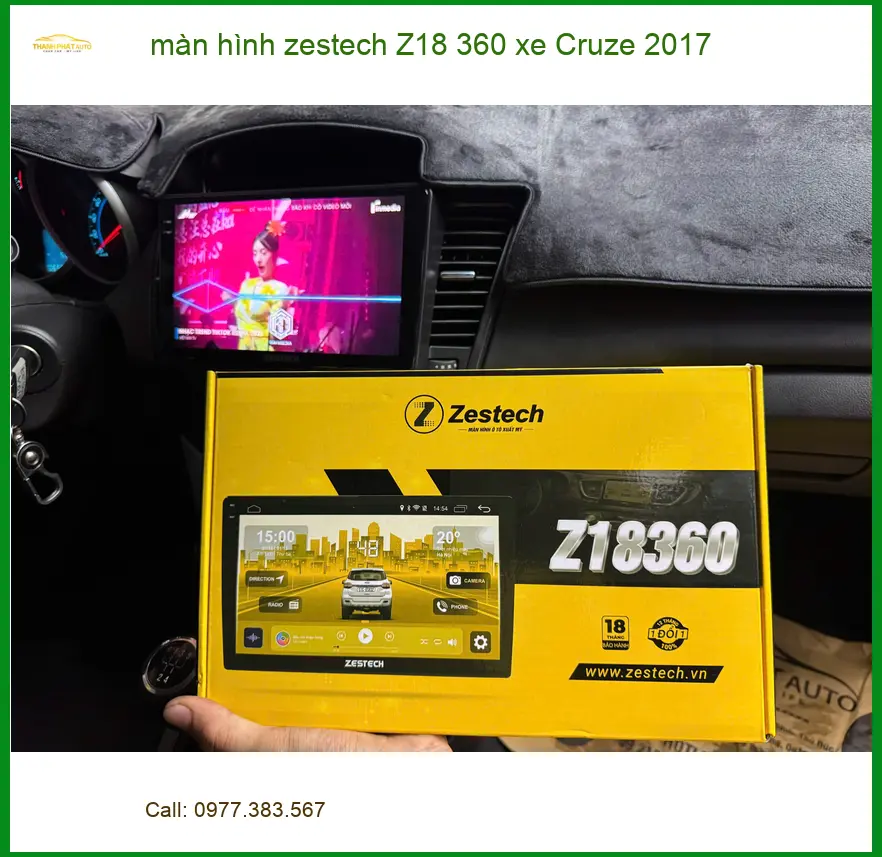 Anh Tùng lắp màn hình Zestech Z18 360 Cruze 2017 Quận 5 nâng cao tầm nhìn ảnh thực tế 2