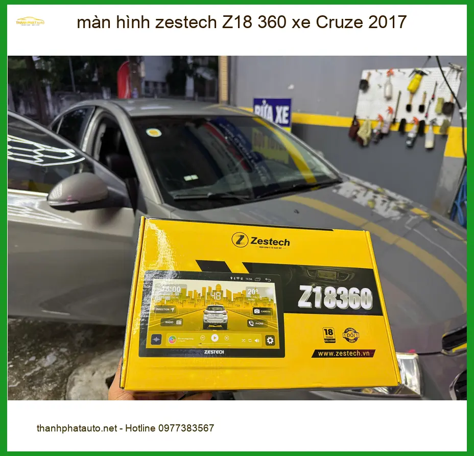 Anh Nhật lắp màn hình Zestech Z18 360 xe Cruze 2017 tại Quận 10. ảnh thực tế 2