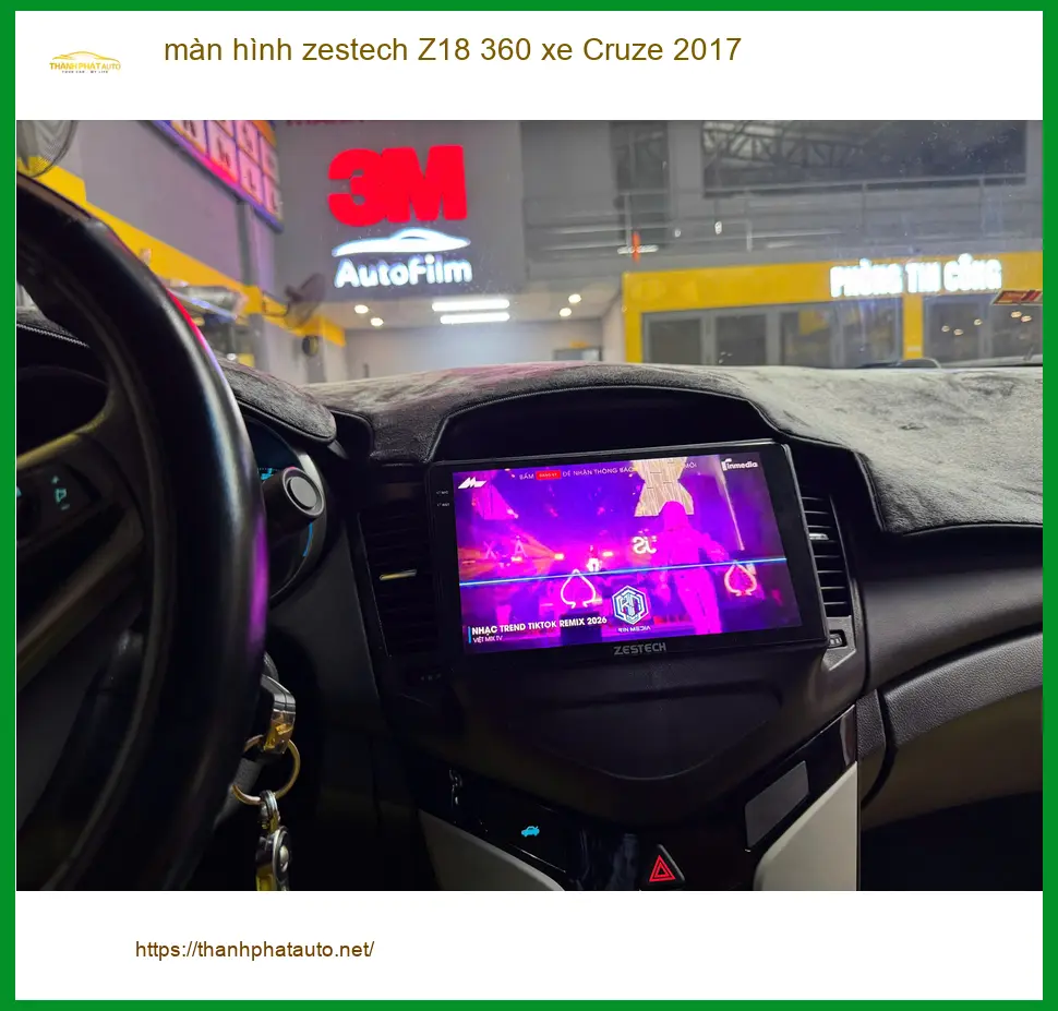 Anh Cường lắp màn hình Zestech Z18 360 xe Cruze 2017 tại Quận 11 ảnh thực tế 2