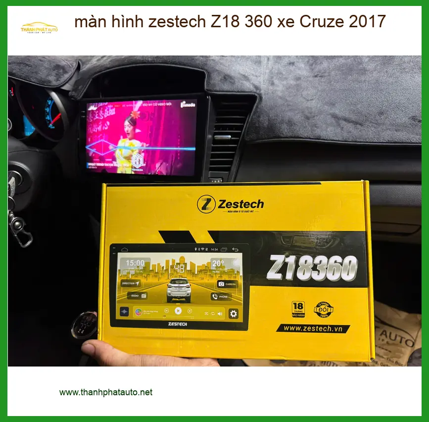 Anh Tùng lắp màn hình Zestech Z18 360 cho Cruze 2017 tại Quận Tân Bình vì muốn nâng tầm trải nghiệm