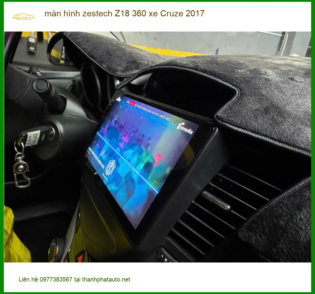 Anh Tùng lắp màn hình Zestech Z18 360 cho Cruze 2017 tại Quận Tân Bình vì muốn nâng tầm trải nghiệm ảnh thực tế 4