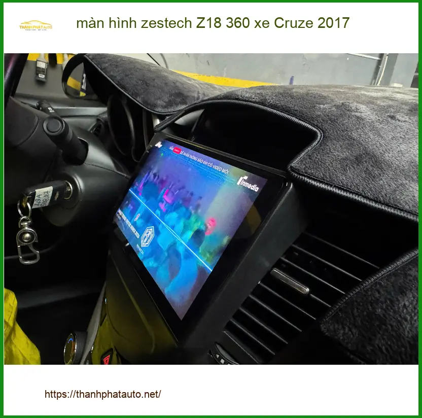 Chị Mai Anh lắp màn hình Zestech Z18 360 cho Cruze 2017 tại Hóc Môn ảnh thực tế 2