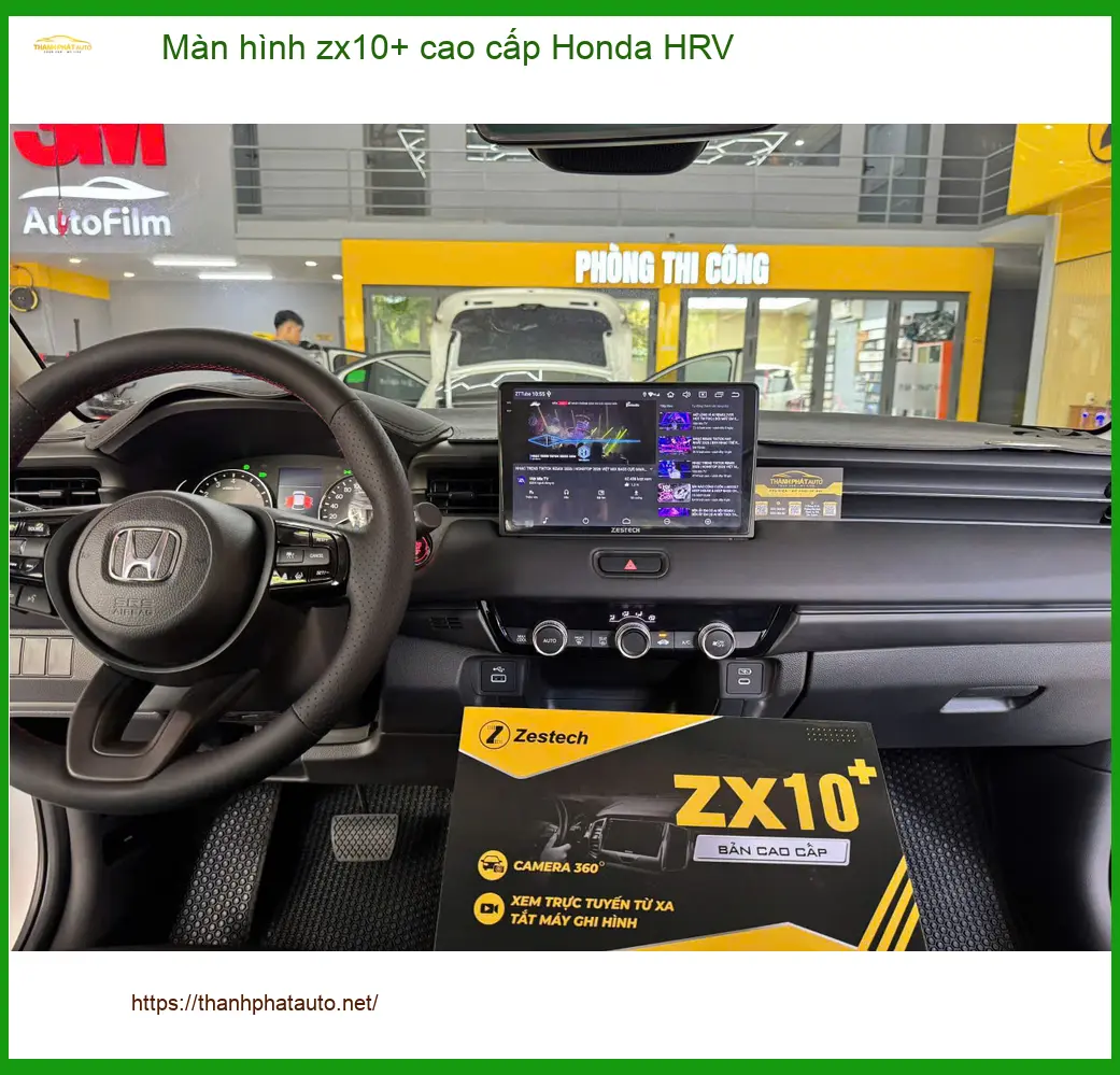 Anh Khải lắp màn hình ZX10+ cao cấp cho Honda HRV tại Quận 1.