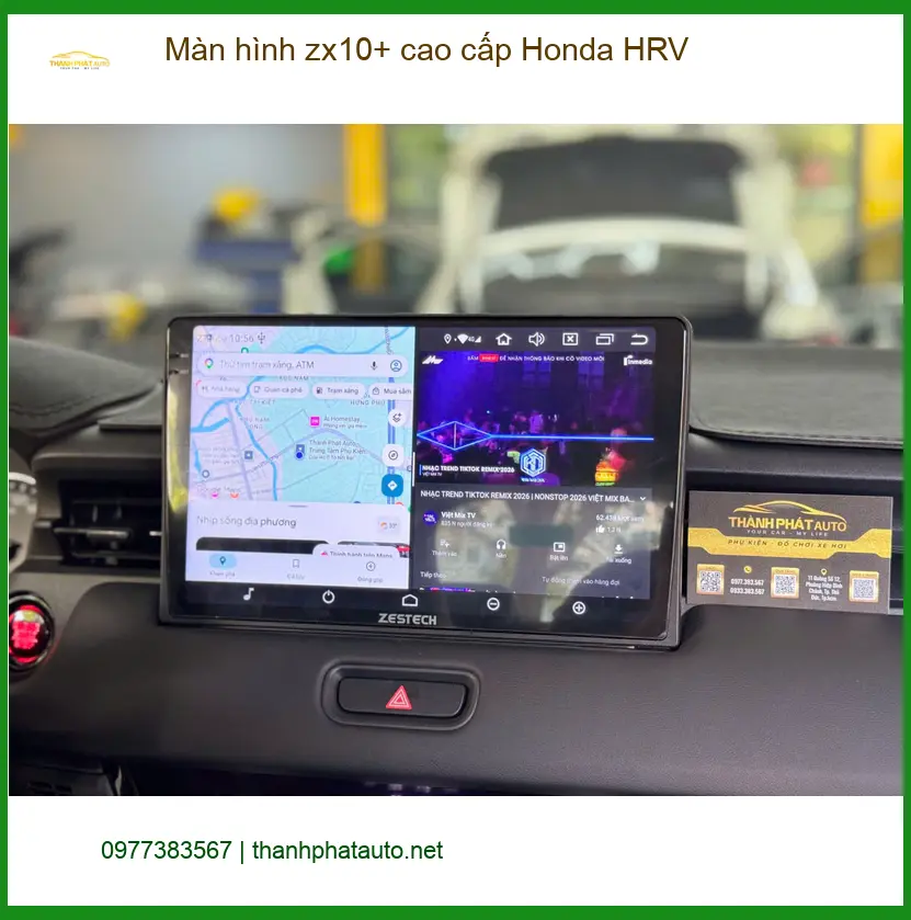 Anh Lâm lắp màn hình ZX10+ cao cấp Honda HRV tại Quận 7 ảnh thực tế 2