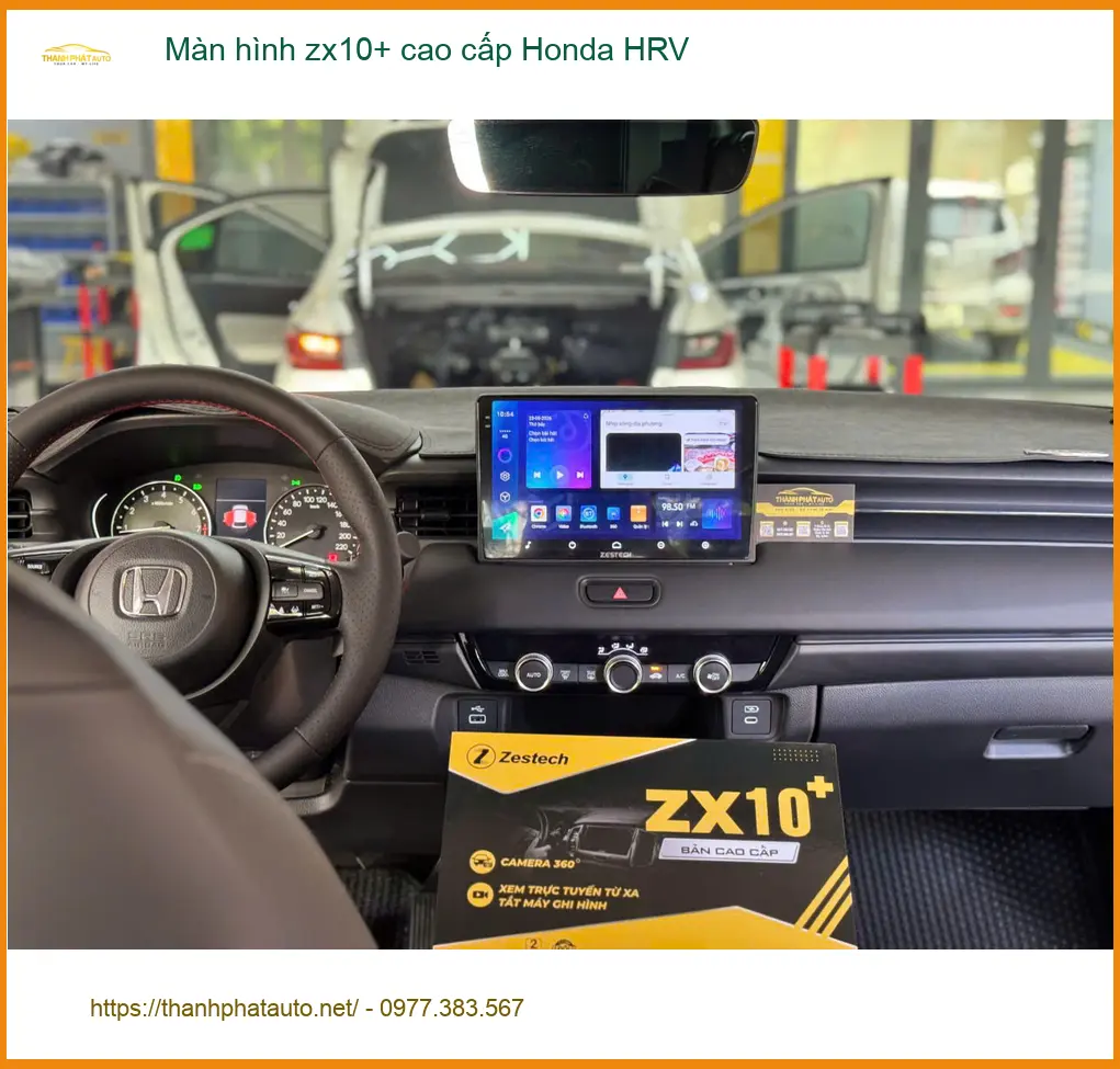 Anh Minh lắp màn hình zx10+ cao cấp Honda HRV Quận 4 tiện ích ảnh thực tế 2