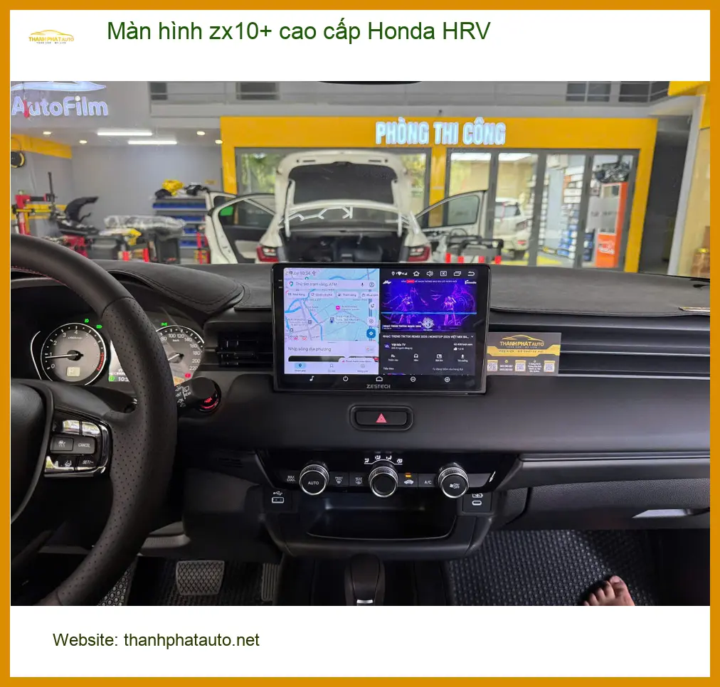 Chị Thảo My nâng cấp màn hình ZX10+ cao cấp Honda HRV ở Phú Nhuận ảnh thực tế 3