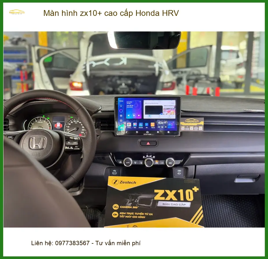 Anh Khải lắp màn hình ZX10+ cao cấp cho Honda HRV tại Quận 1. ảnh thực tế 3