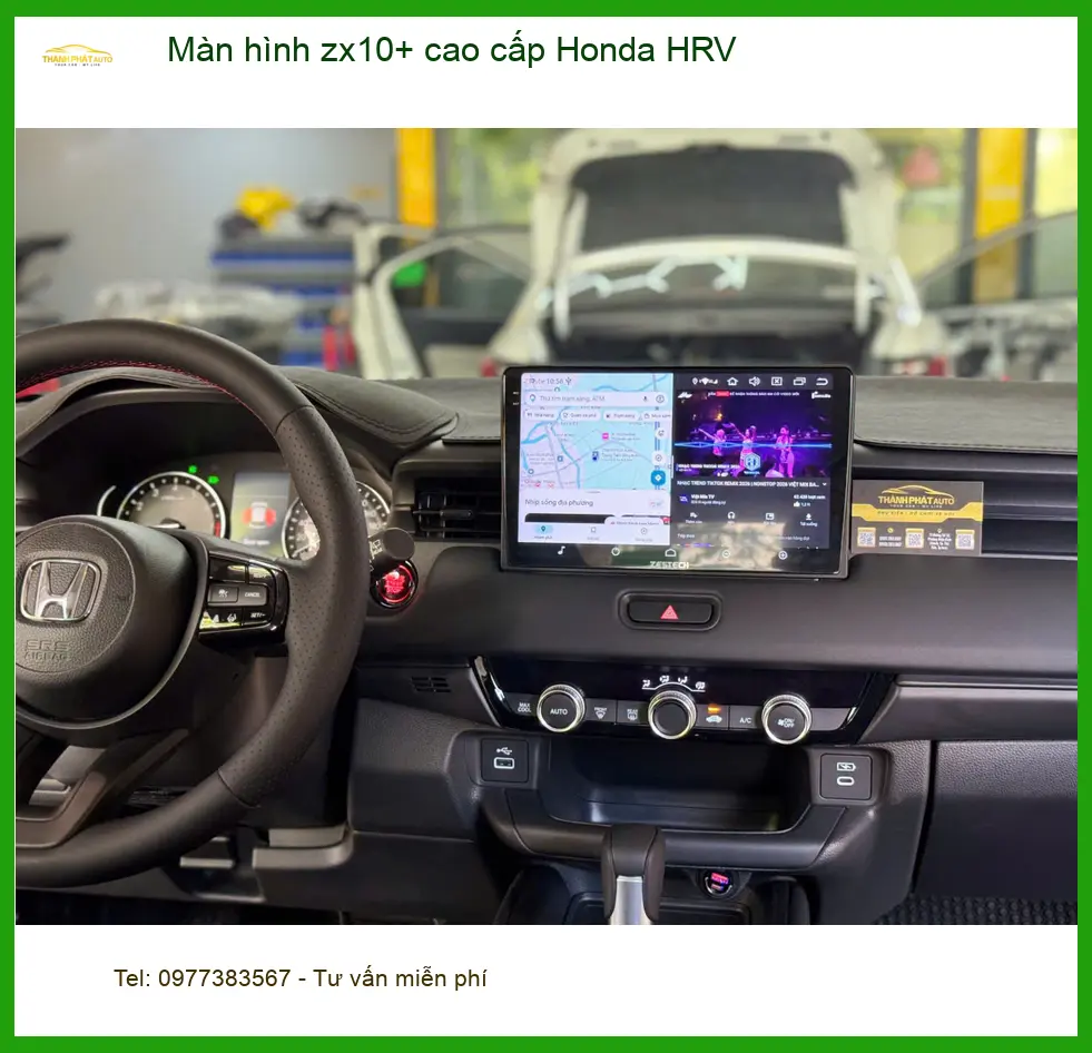 Anh Minh lắp màn hình zx10+ cao cấp Honda HRV Quận 4 tiện ích ảnh thực tế 3
