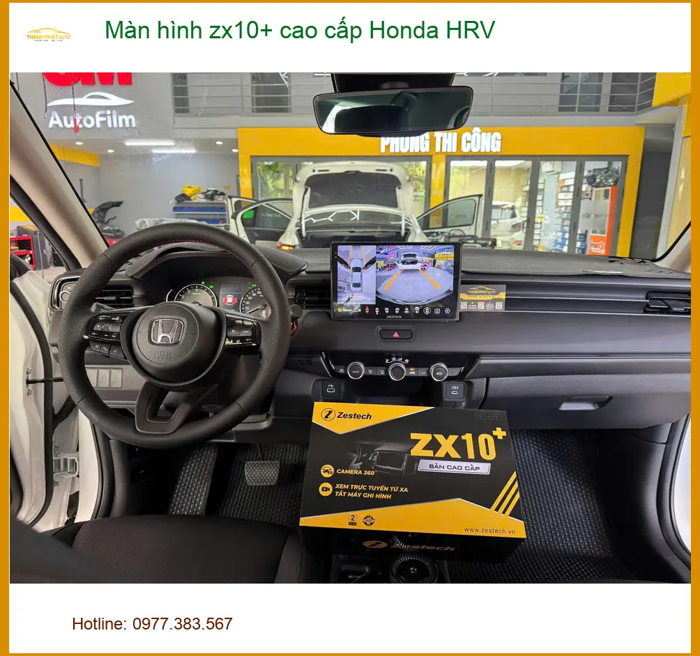 Anh Minh lắp màn hình zx10+ cao cấp Honda HRV Quận 4 tiện ích ảnh thực tế 5
