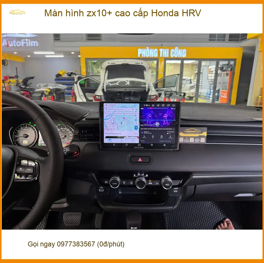 Chị Mai lắp màn hình ZX10+ cao cấp Honda HRV Quận 8 vì cần giải trí thông minh ảnh thực tế 3