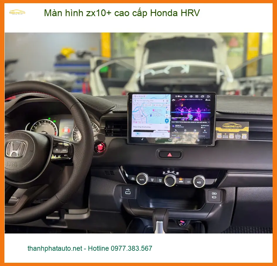 Chị Mai lắp màn hình ZX10+ cao cấp Honda HRV Quận 8 vì cần giải trí thông minh ảnh thực tế 4