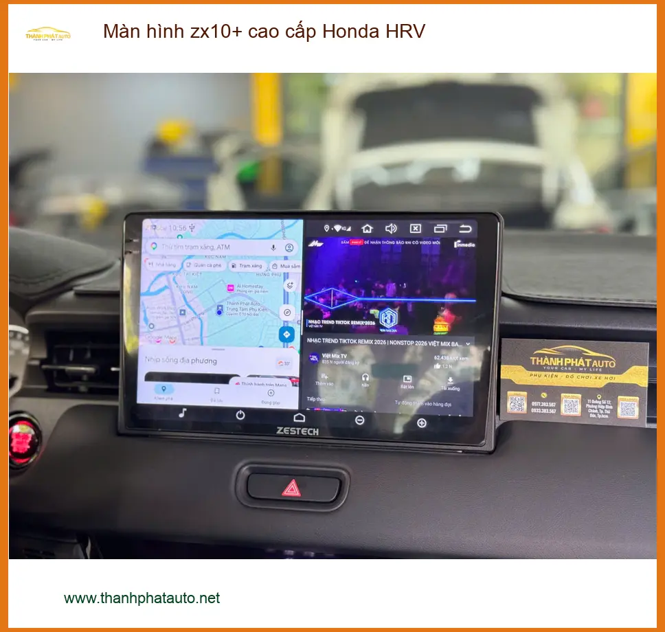 Chú Lân lắp Màn hình ZX10+ cao cấp cho Honda HRV tại Quận Bình Thạnh ảnh thực tế 4
