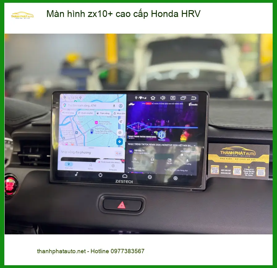 Bác Trí lắp màn hình ZX10+ cho Honda HRV tại Quận 10 nâng tầm trải nghiệm ảnh thực tế 2