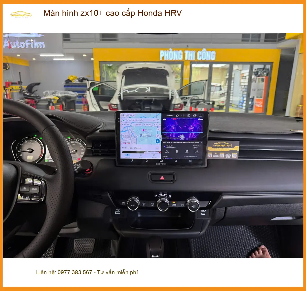 Bác Trí lắp màn hình ZX10+ cho Honda HRV tại Quận 10 nâng tầm trải nghiệm ảnh thực tế 4