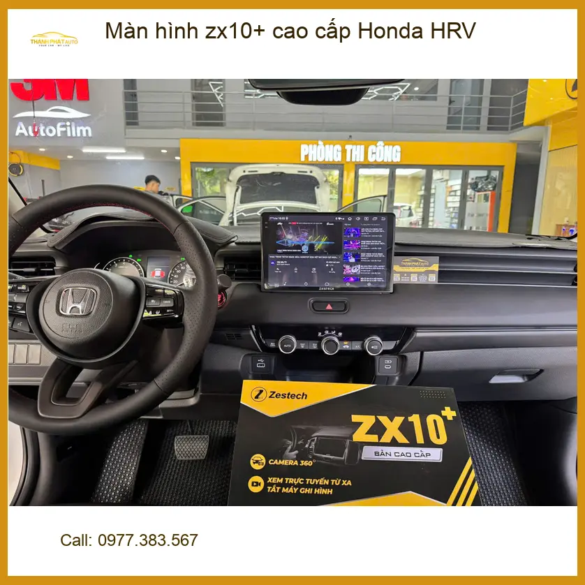 Chị Thảo lắp màn hình ZX10+ cao cấp cho Honda HRV tại Quận Tân Phú ảnh thực tế 3