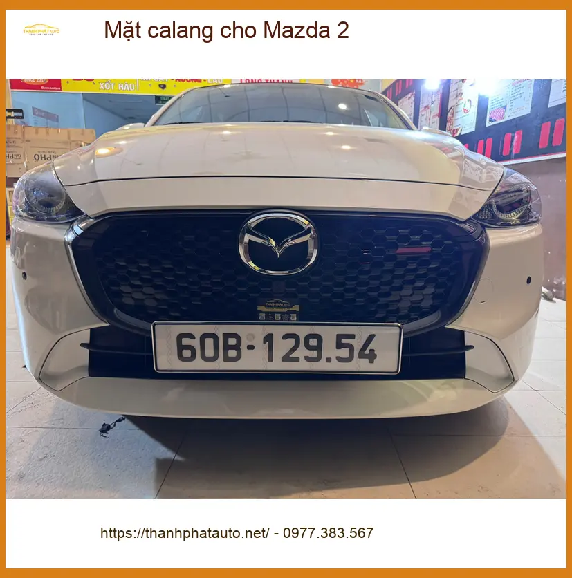 Anh Minh nâng cấp Mặt calang cho Mazda 2 ở Bình Tân để tăng vẻ sang trọng ảnh thực tế 5