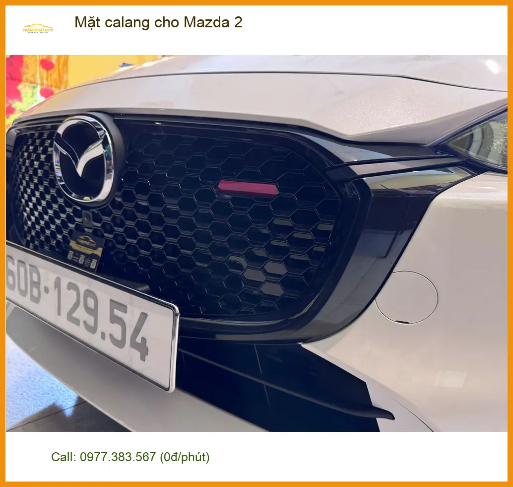 Anh Quang độ mặt calang cho Mazda 2 tại Nhà Bè để xe trông cá tính hơn ảnh thực tế 4