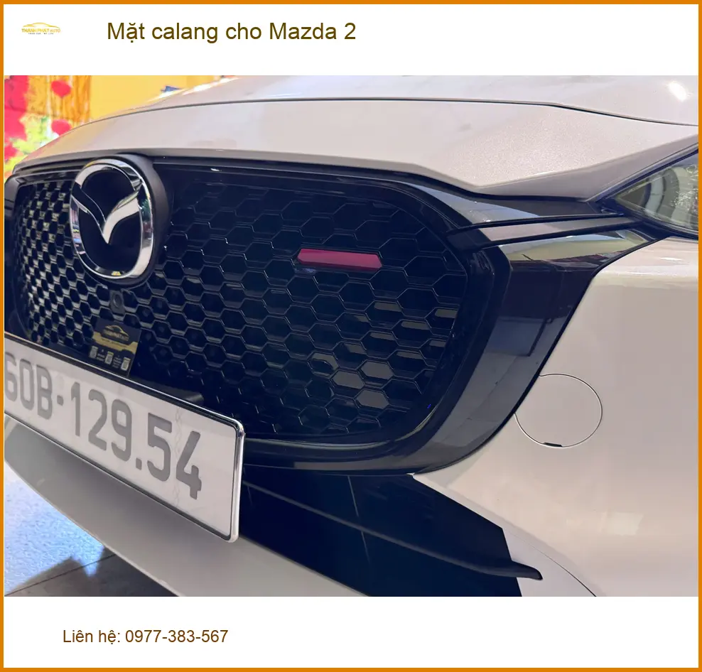Anh Dũng nâng cấp mặt calang cho Mazda 2 tại Quận Gò Vấp, xe nhìn sang hơn