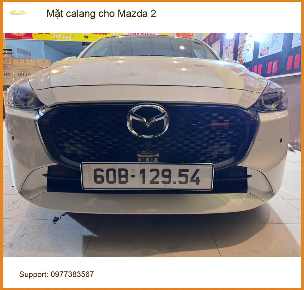 Anh Dũng nâng cấp mặt calang cho Mazda 2 tại Quận Gò Vấp, xe nhìn sang hơn ảnh thực tế 3