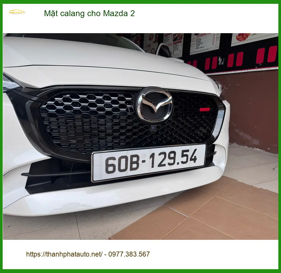 Anh Dũng nâng cấp mặt calang cho Mazda 2 tại Quận Gò Vấp, xe nhìn sang hơn ảnh thực tế 4