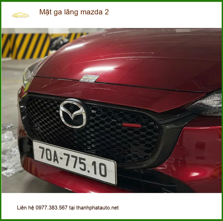 Anh Minh độ Mặt ga lăng Mazda 2 tại Quận 11 để xe trông mới và sang trọng hơn ảnh thực tế 4