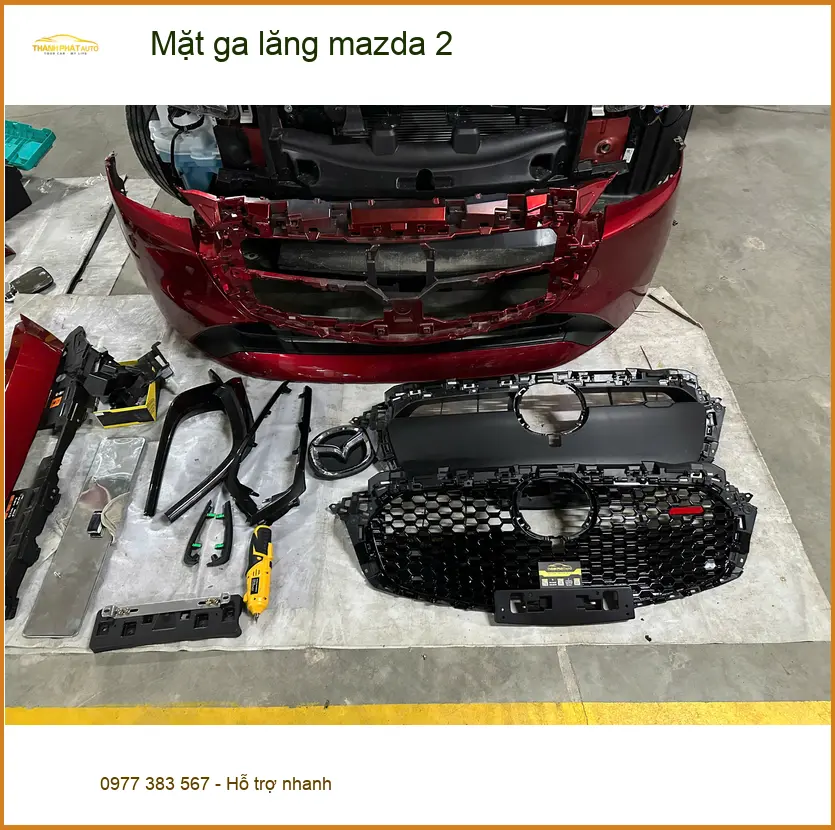 Anh Trọng Độ Mặt Ga Lăng Mazda 2 Tại Quận Thủ Đức Để Tạo Điểm Nhấn Khác Biệt ảnh thực tế 3